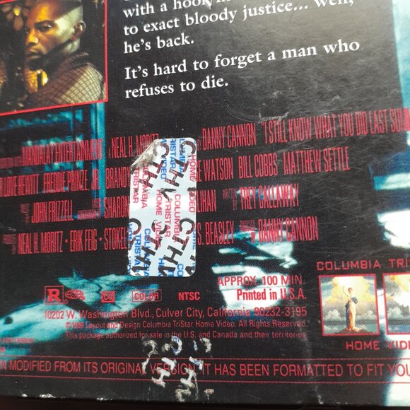 I Still Know What You Did Last Summer (1998) VHS, HORROR Slasher 90's - Picture 6 of 7